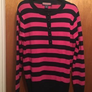 Vineyard Vines striped cardigan.